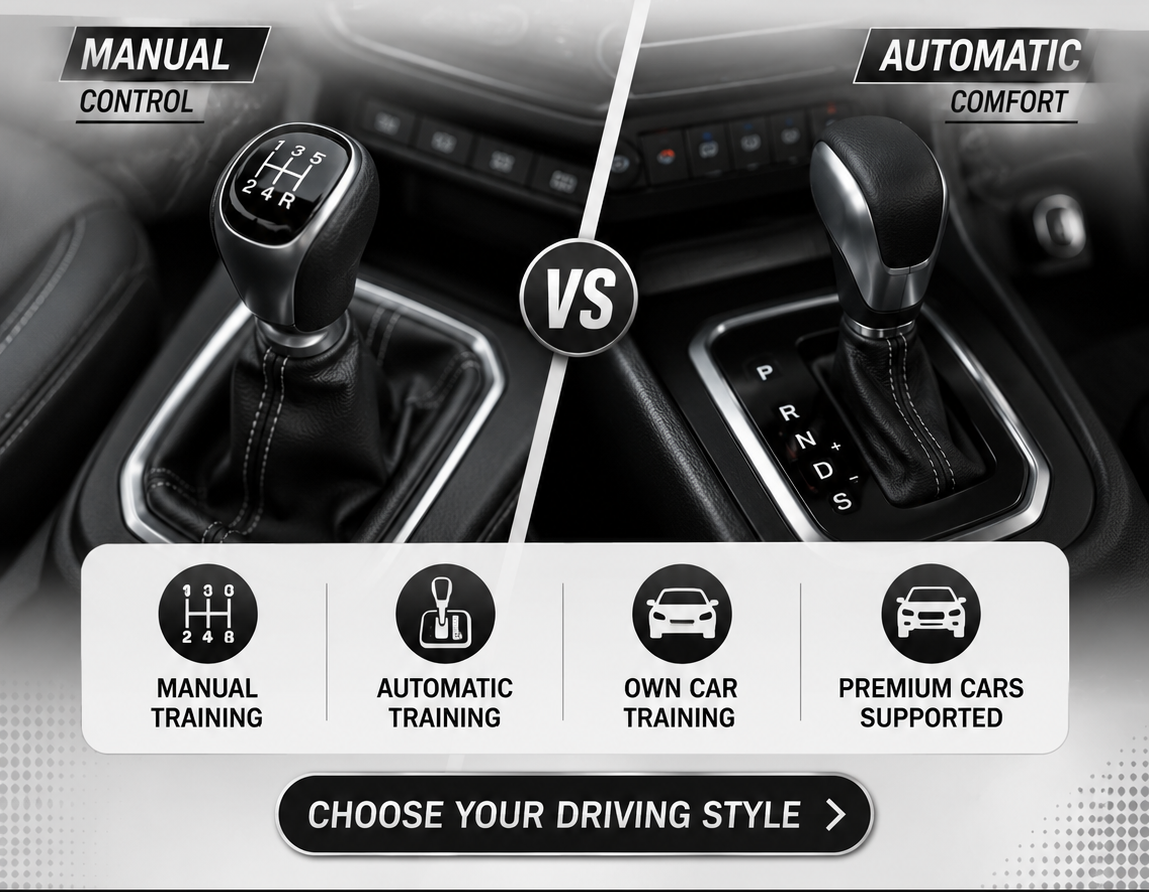 Manual vs Automatic Cars: What Should a Beginner Driver Choose - Blog