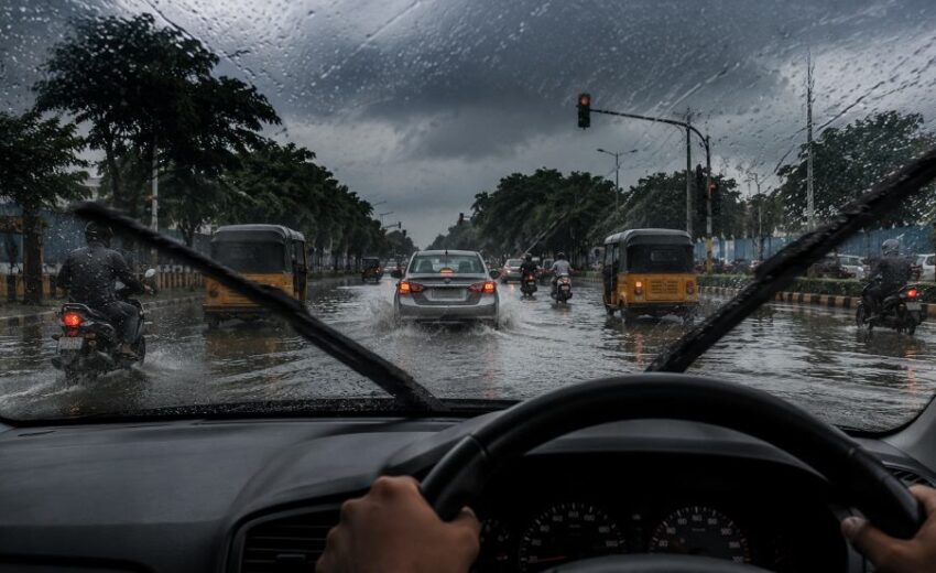 How to Drive Through Waterlogged Roads Safely. Essential Tips for Every Driver.