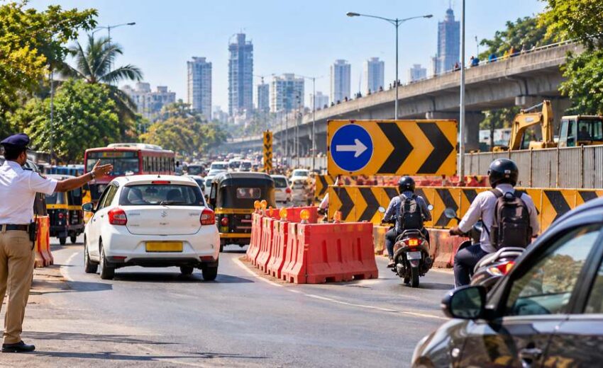 How to drive safely during traffic diversions